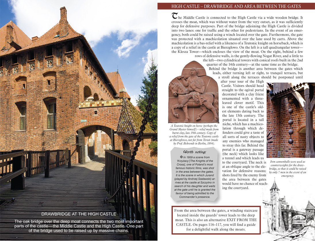 Malbork Castle - illustrated guidebook cover